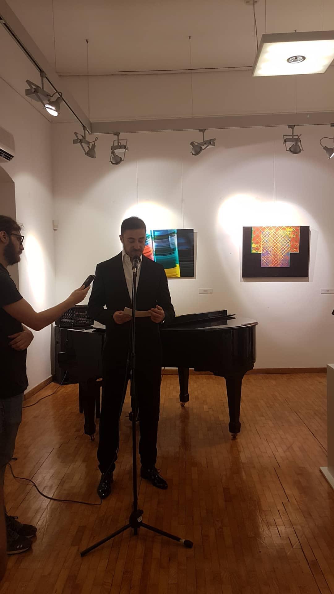 ministar kulture crne gore gospodin aleksandar bogdanovic na otvaranju izlozbe nova realnost budva 2019